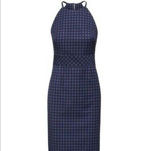 Banana republic blue checkered Size 2 dress